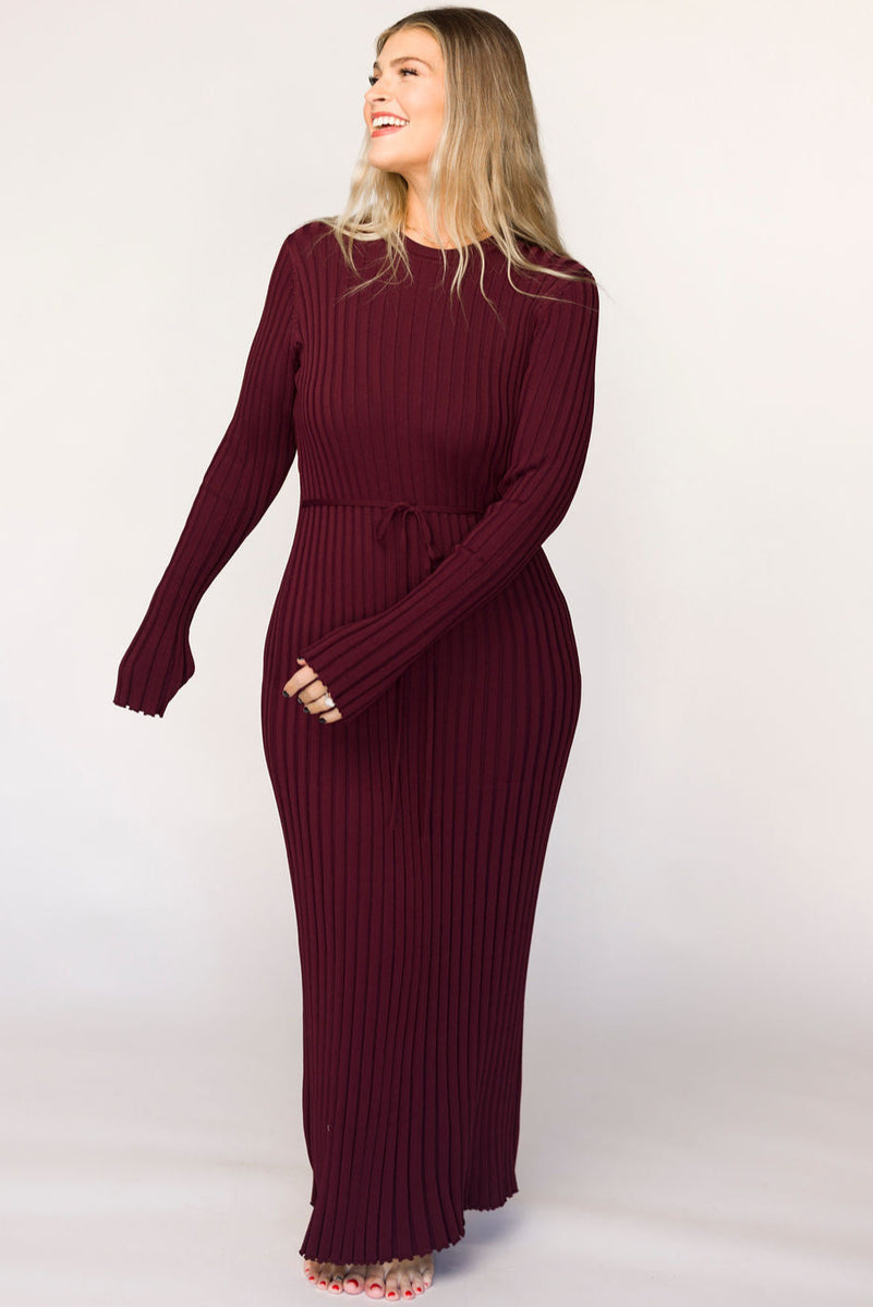 Colette Maxi Dress - Burgundy main image 1
