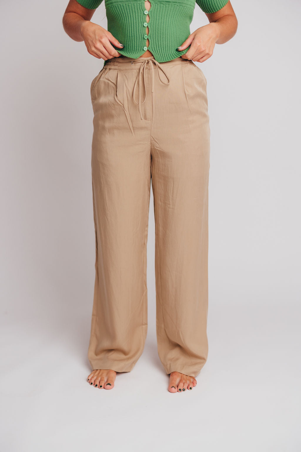 Quinn Easy Tencel Trousers in Tan – Worth Collective