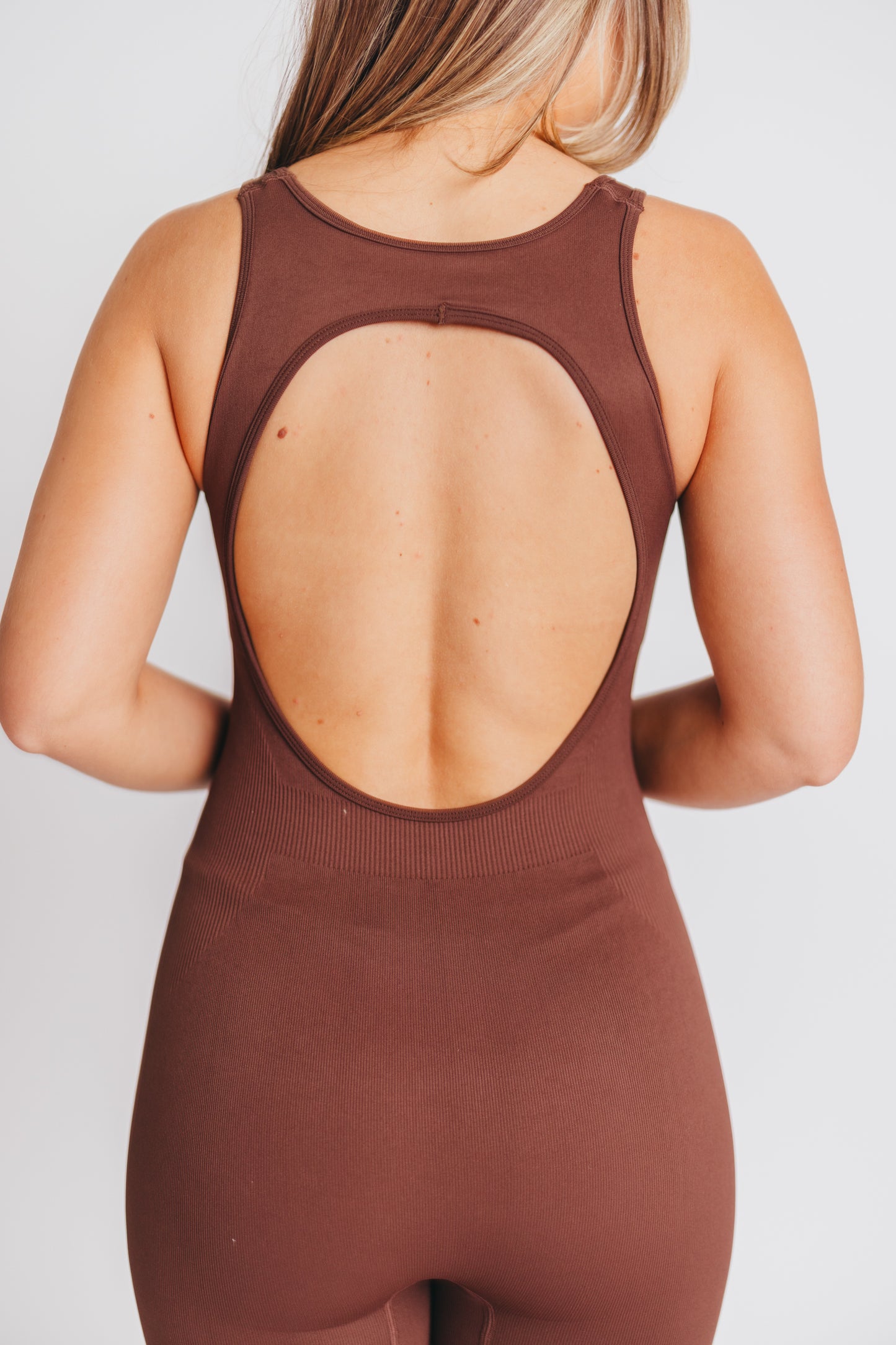Worth The Label Romper in Brown