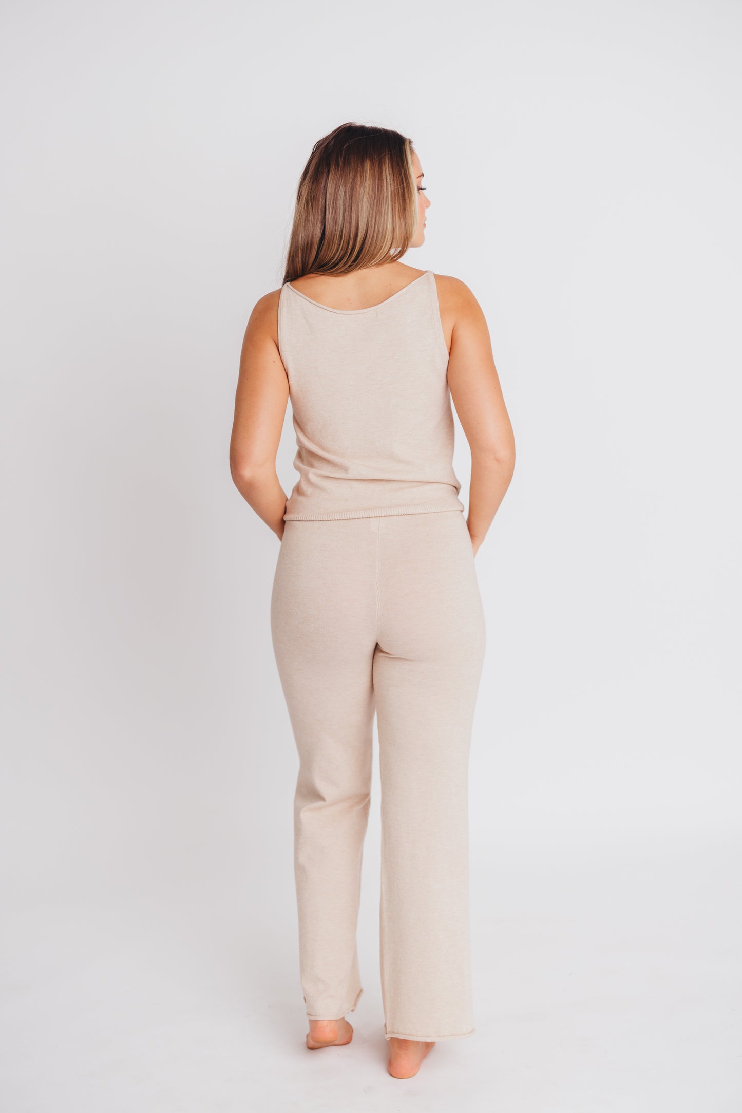Murphy Knit Boatneck Top and Pant Set in Oat