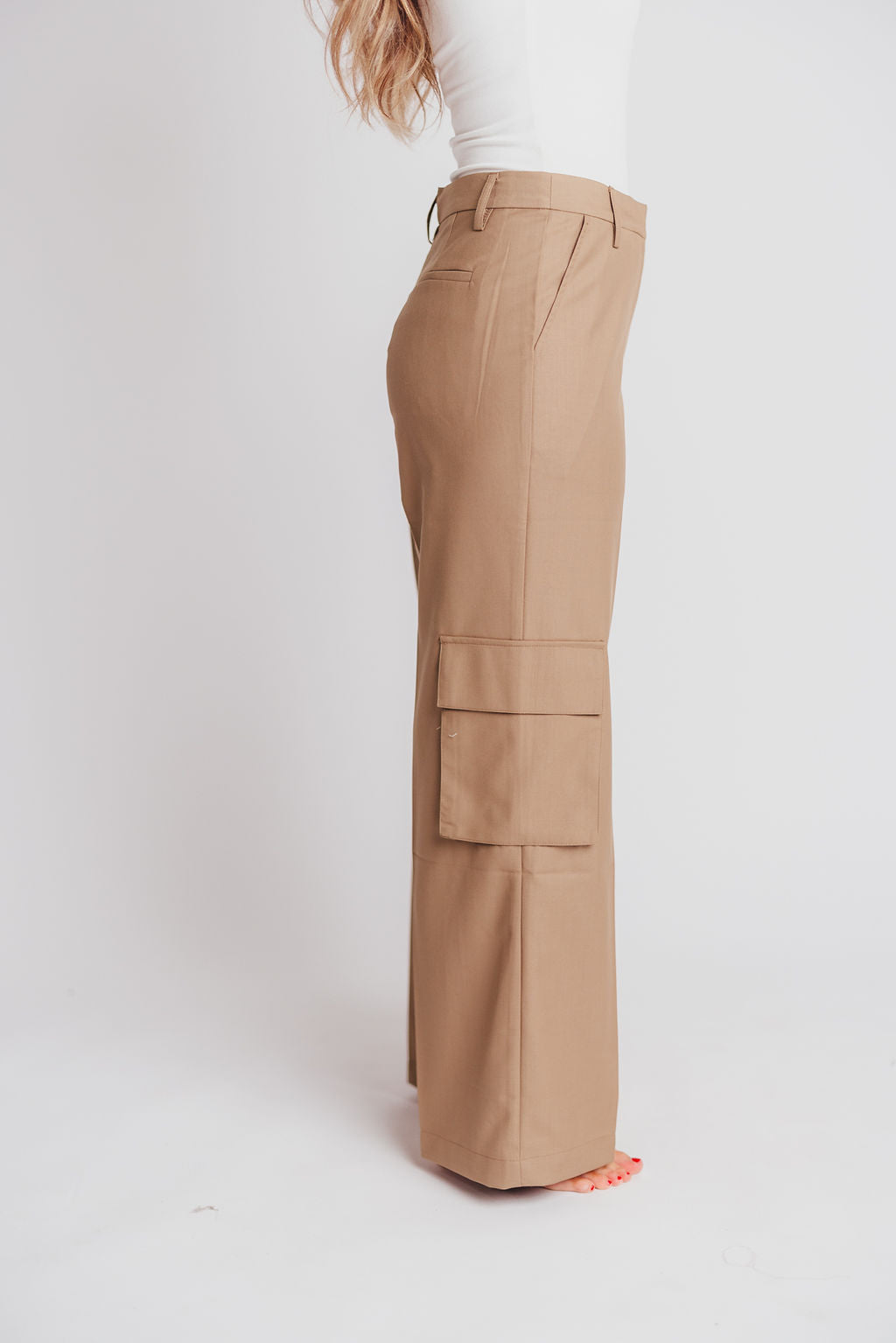 Gwen Cargo Trousers in Brown
