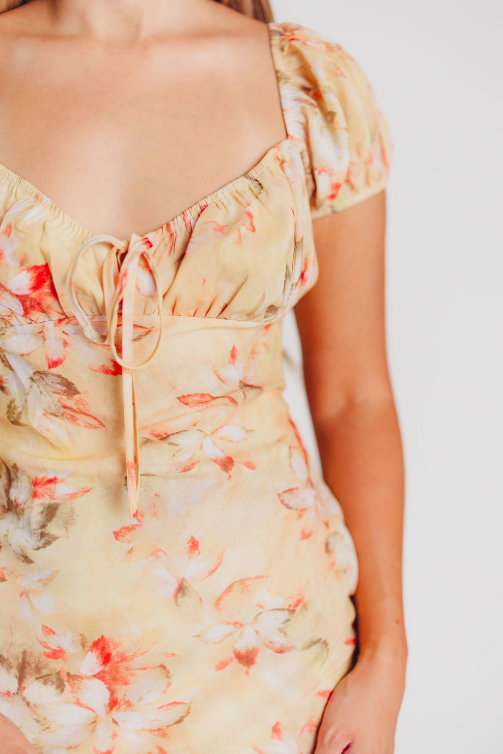 Augusta Front Tie Maxi Dress in Autumn Leaf