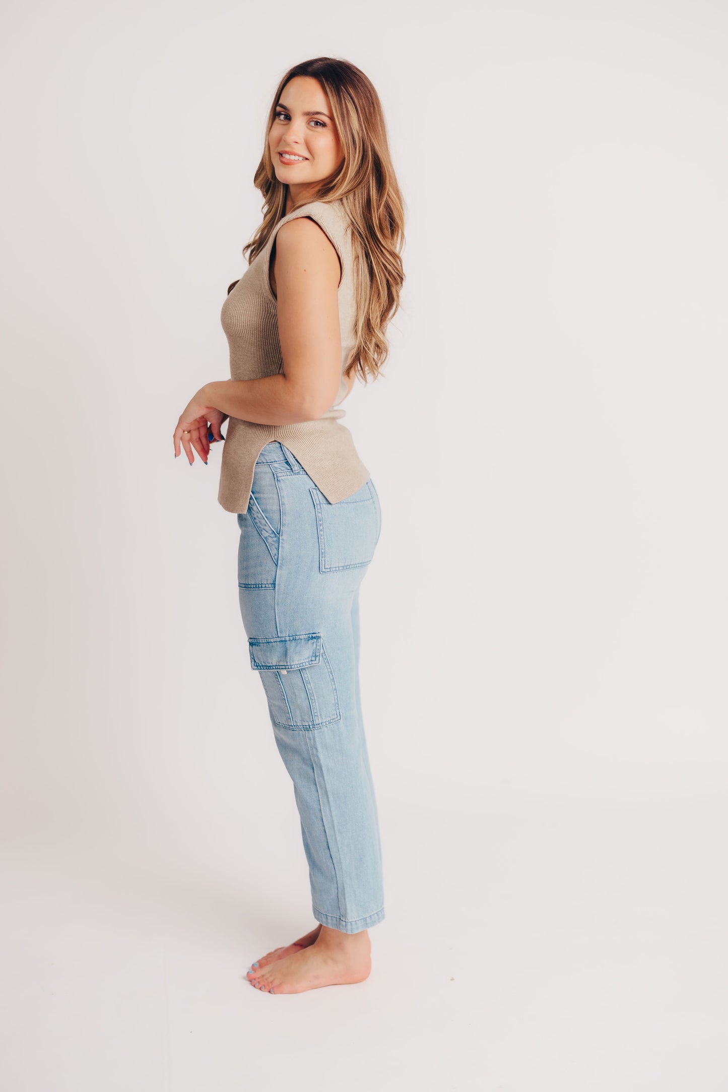 Tracey Light Blue Cargo