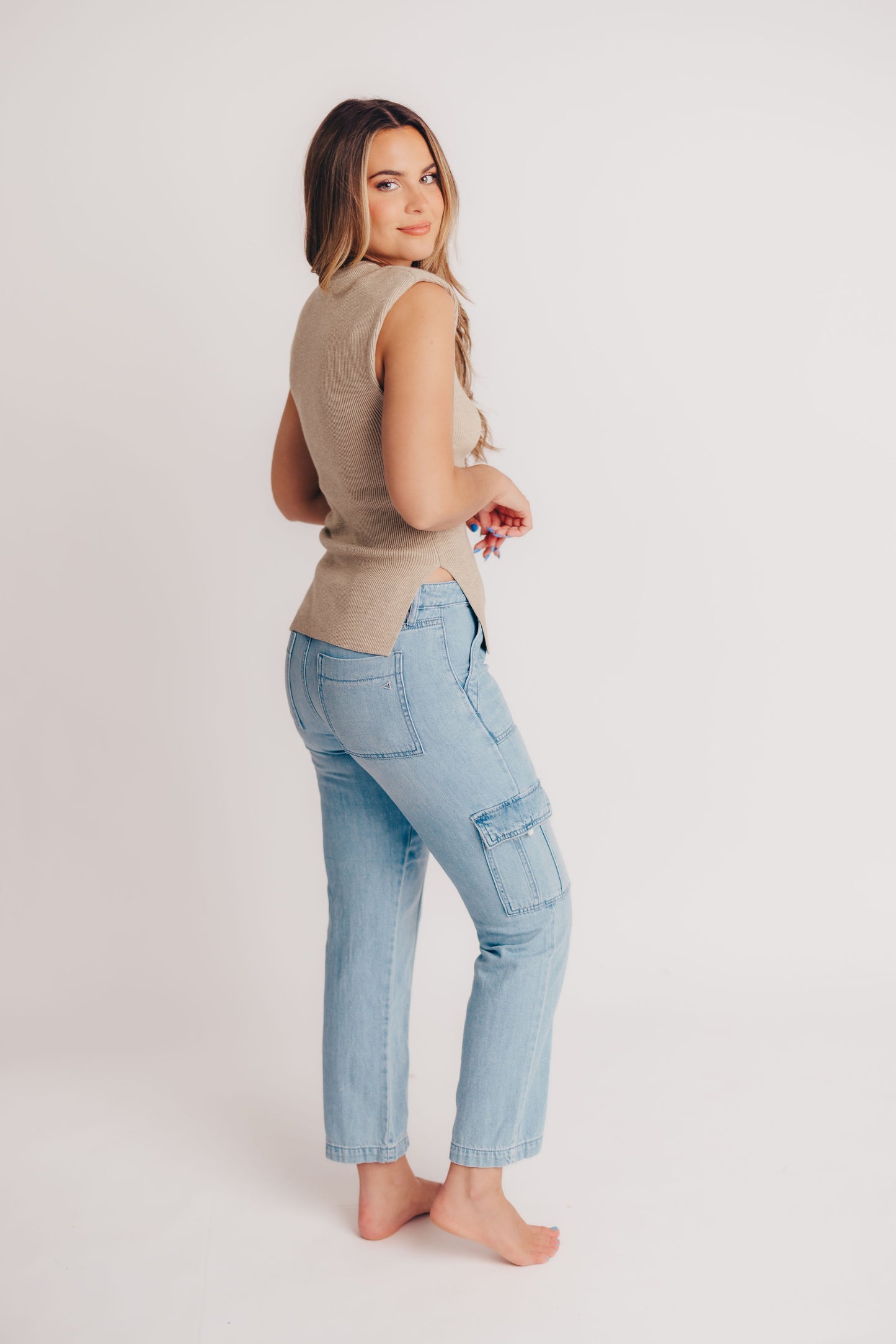 Tracey Light Blue Cargo