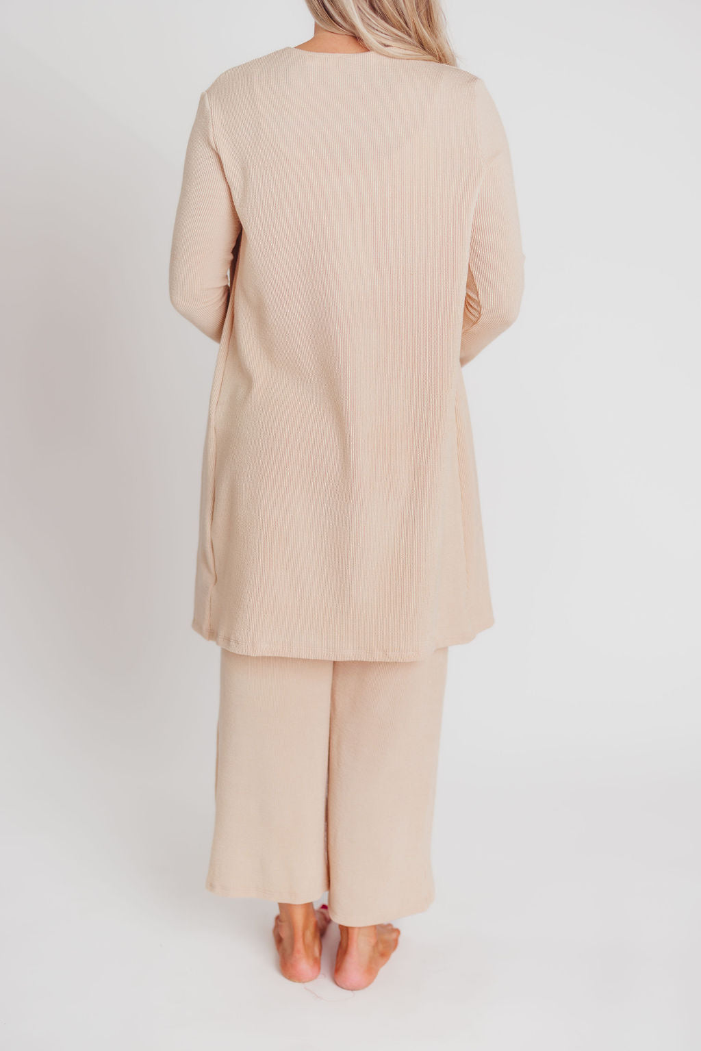 Betsy Ribbed Cardigan in Cream