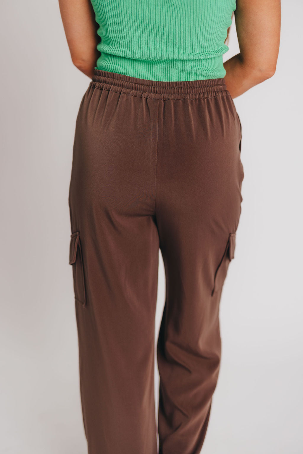 Marta Cargo Style Trousers in Espresso