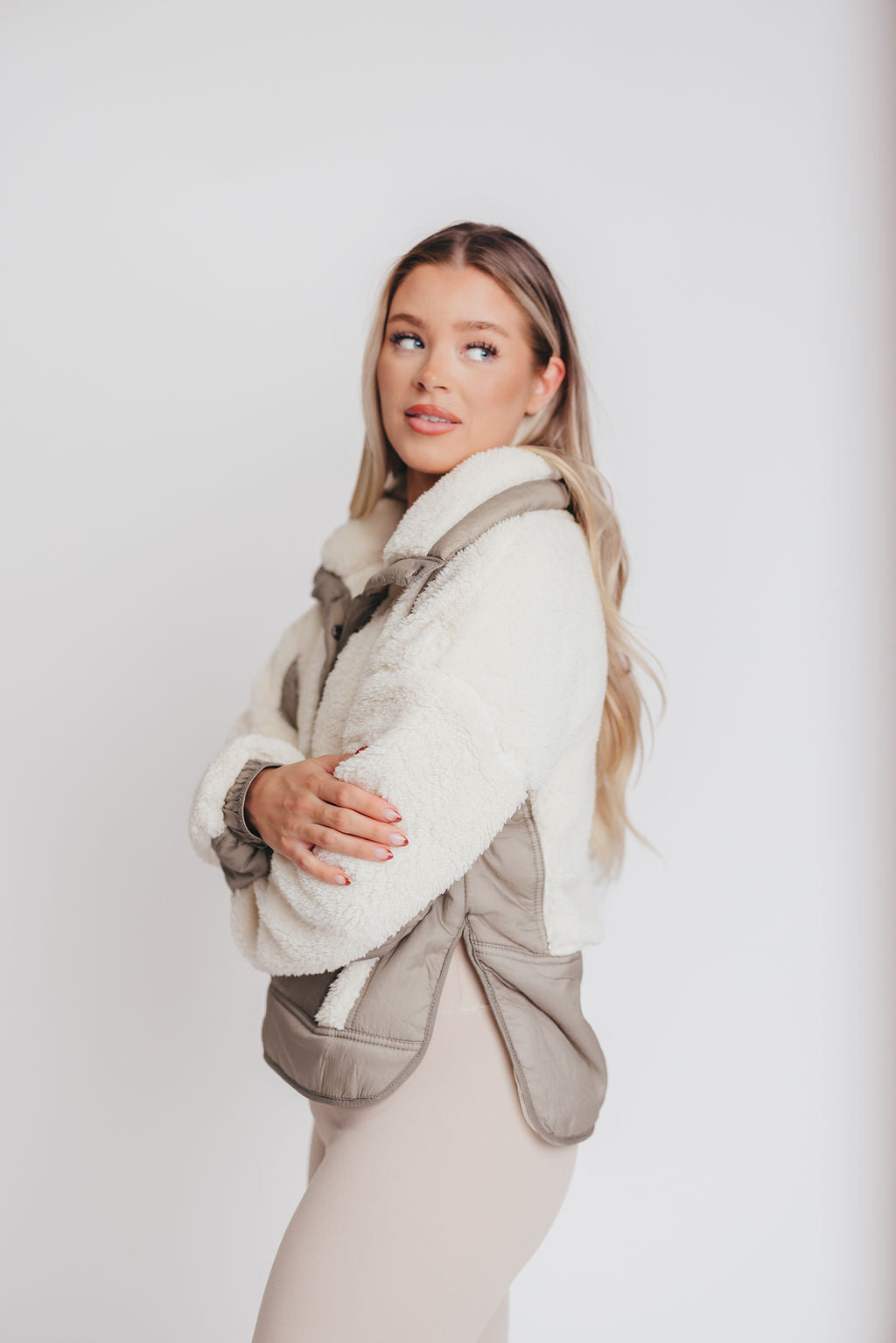The Aurora Pullover in Sage Cream
