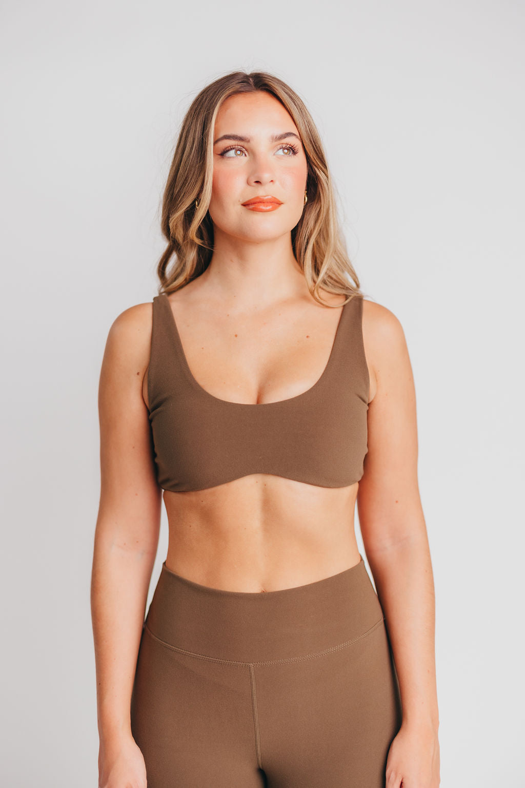 Worth the Label High-Waisted Brushed Legging in Olive