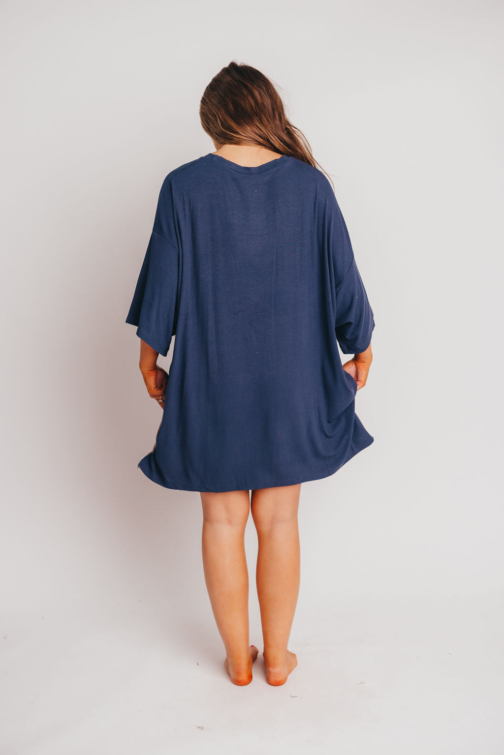 All Weekend Long Set - Short Sleeves - in Navy