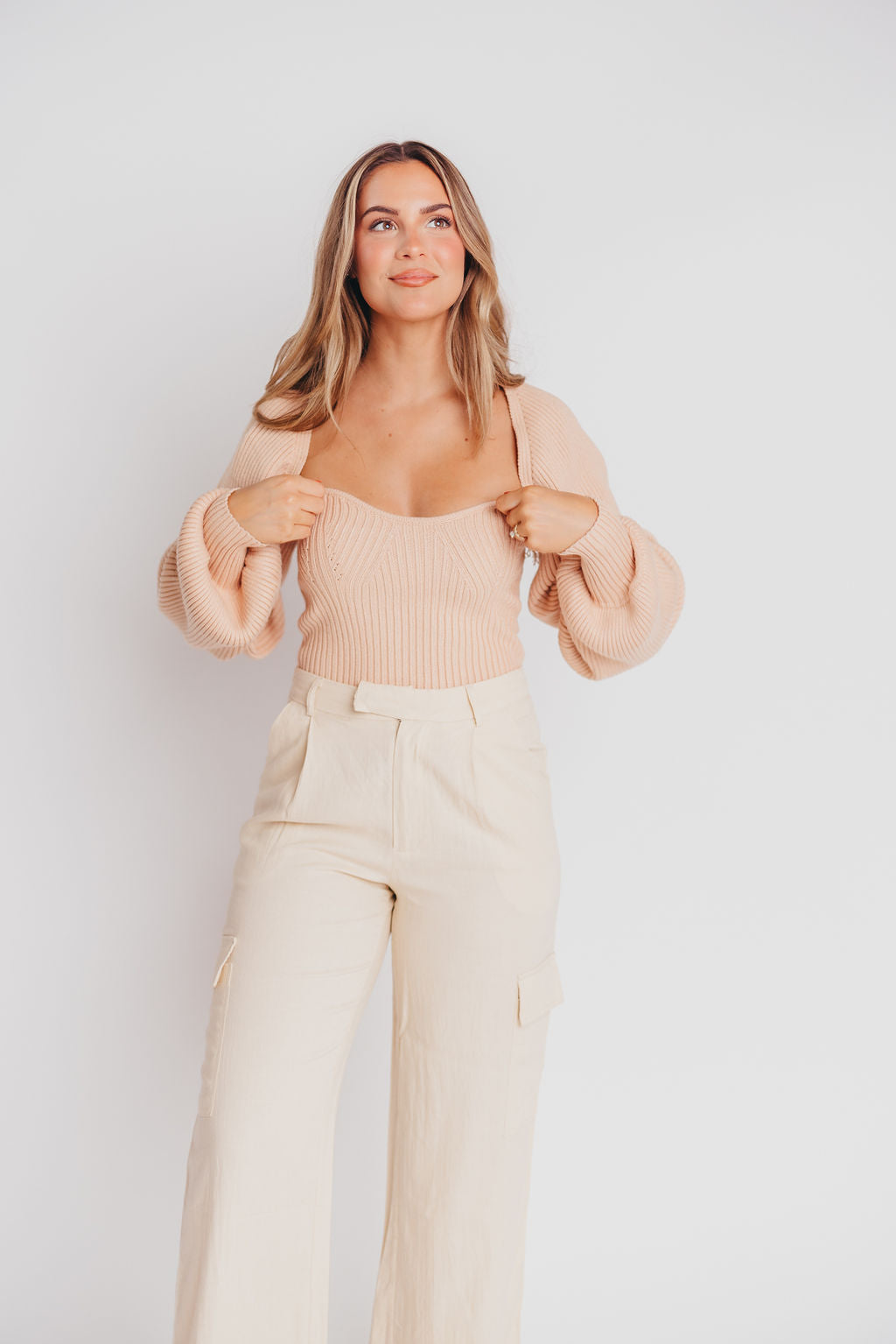 Camile Bustier & Bolero Set in Wintermelon