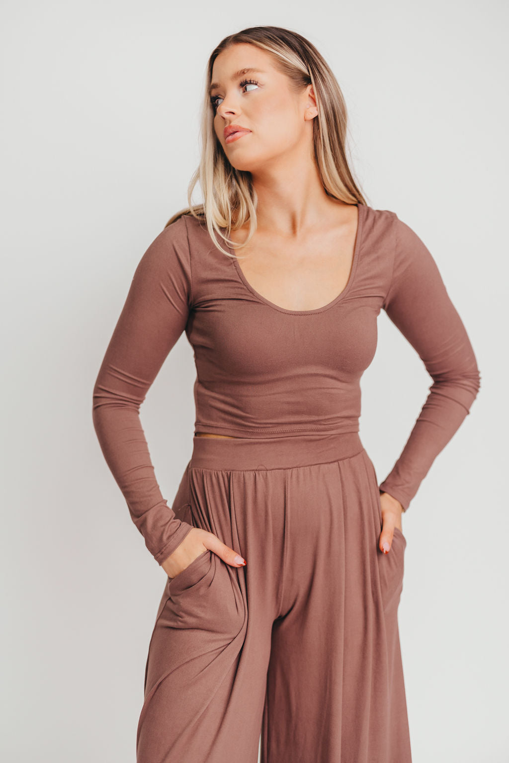 The Ashton Top in Coffee