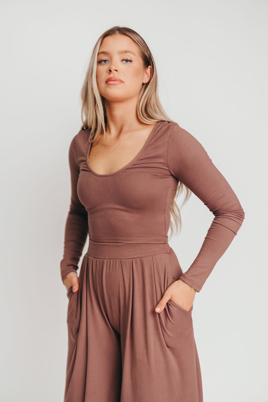The Ashton Top in Coffee