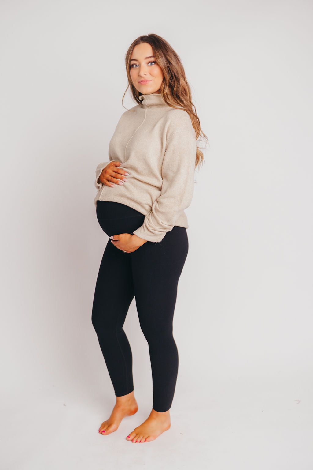 Worth the Label High-Waisted Brushed Legging in Black