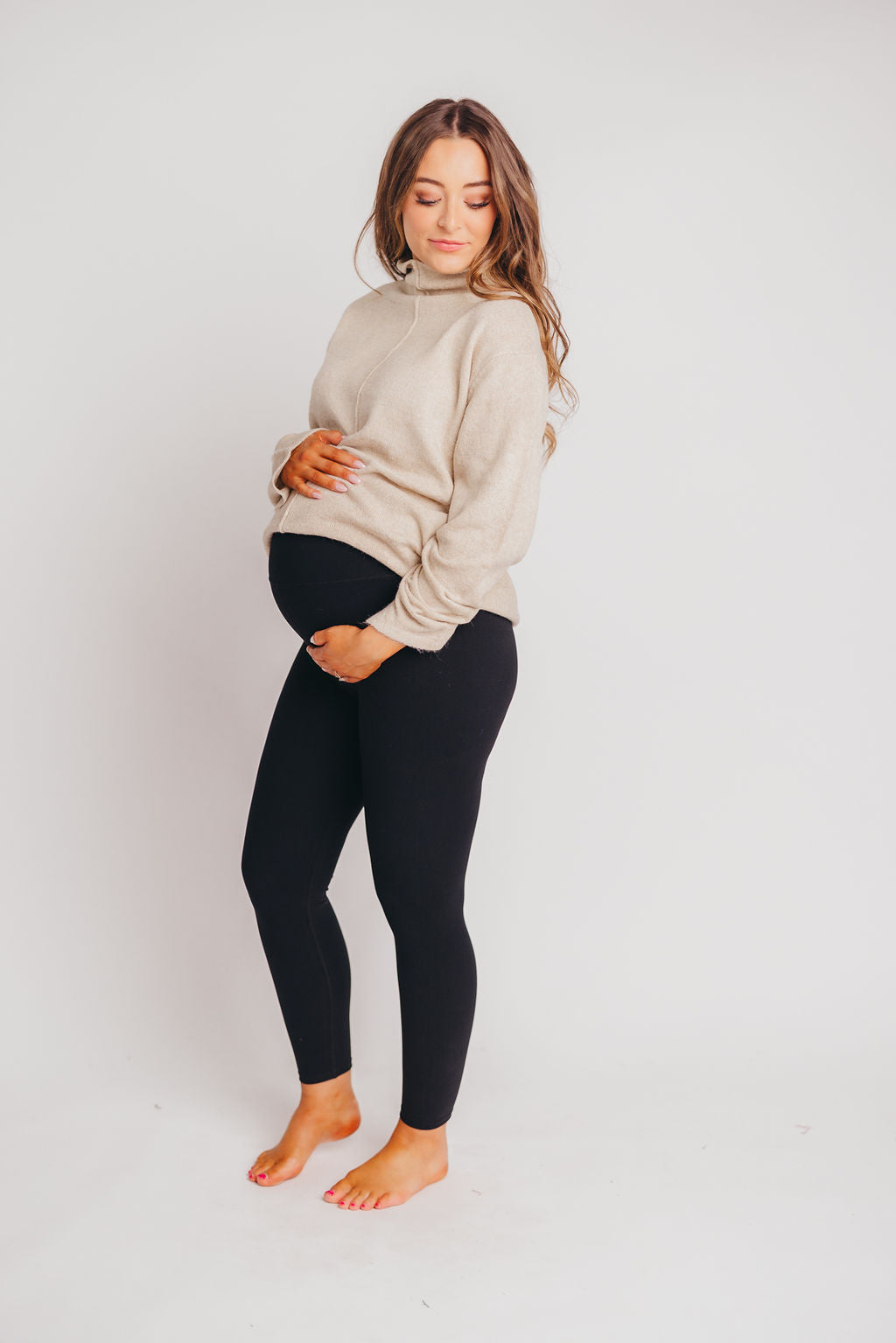 Worth the Label High-Waisted Brushed Legging in Black