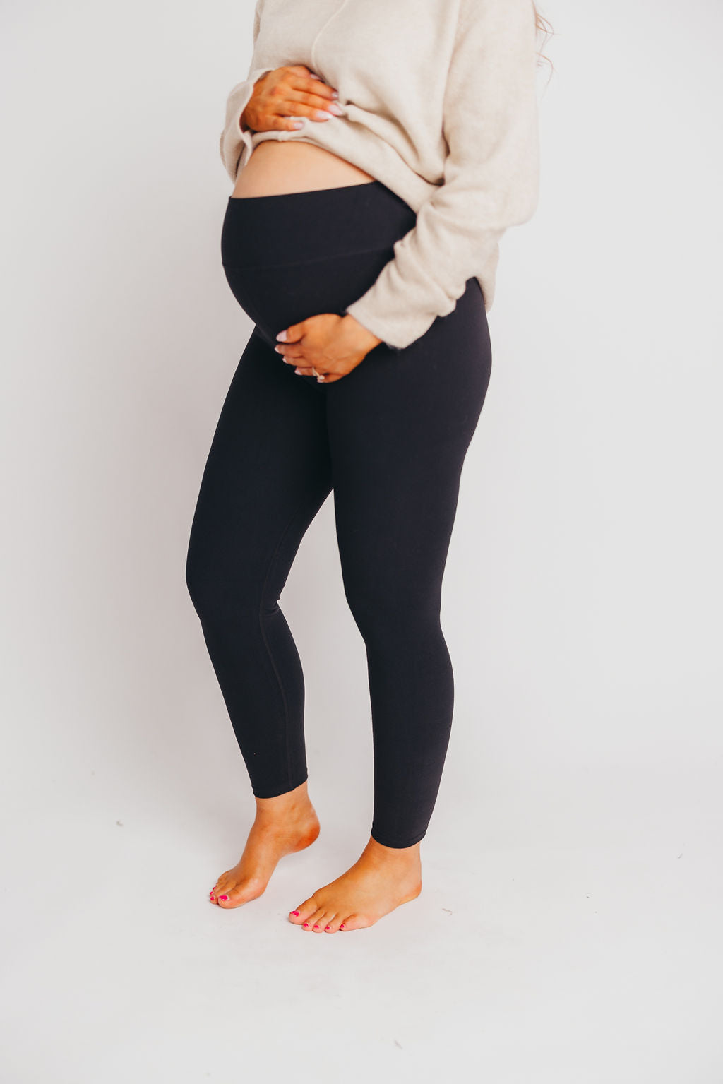 Worth the Label High-Waisted Brushed Legging in Black