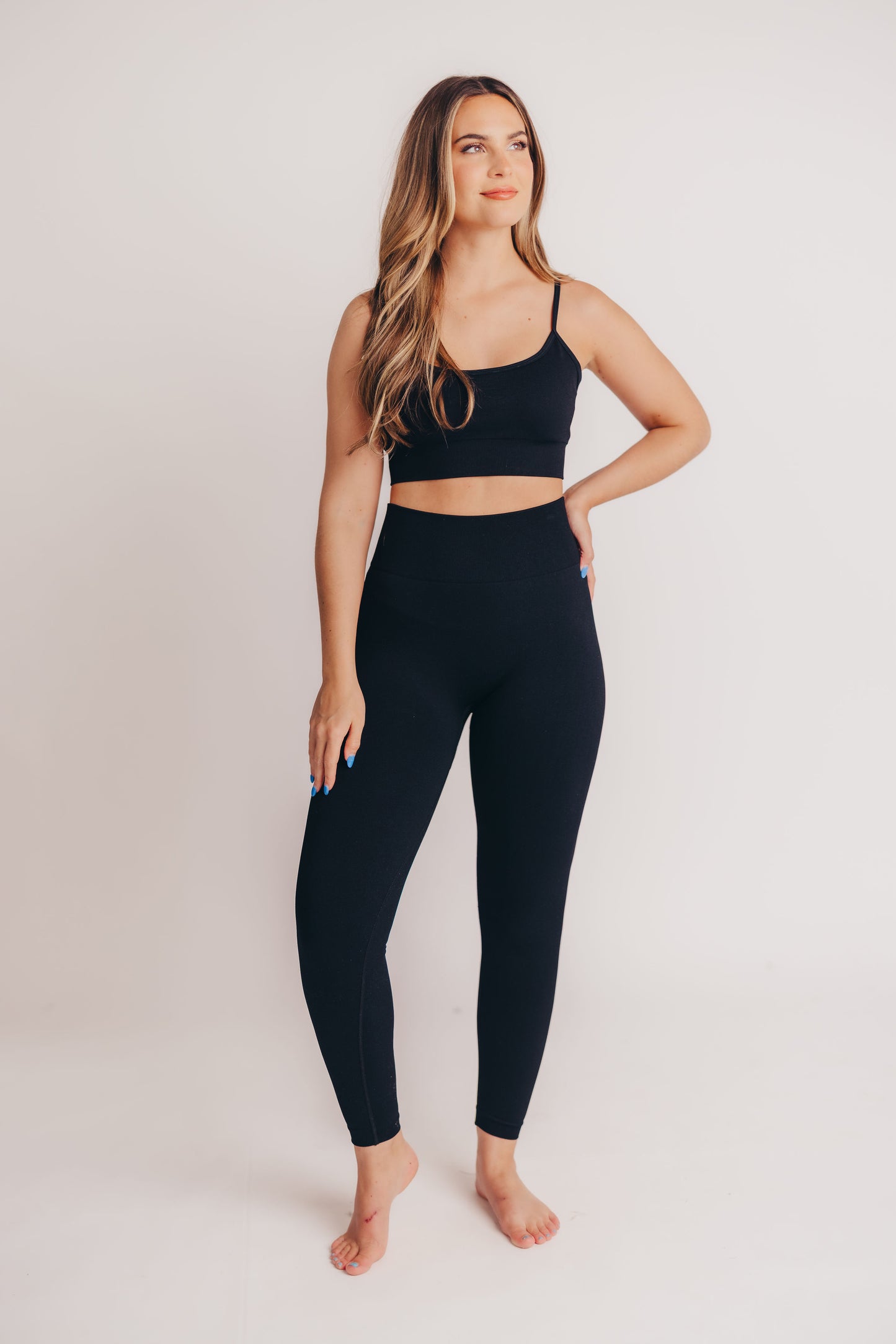 Worth The Label Active Sports Bra in Black