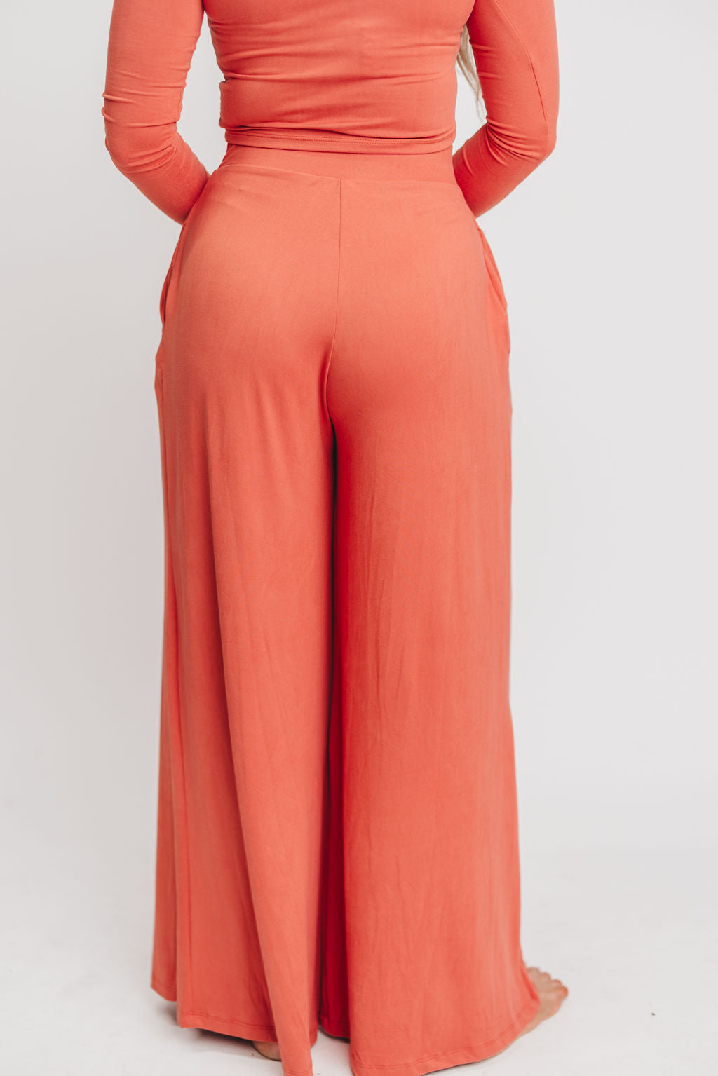 The Ashton Pant in Dusty Red