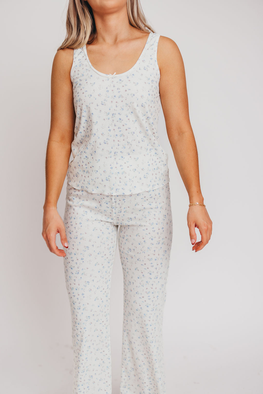 The Allison Pajama Set in Blue