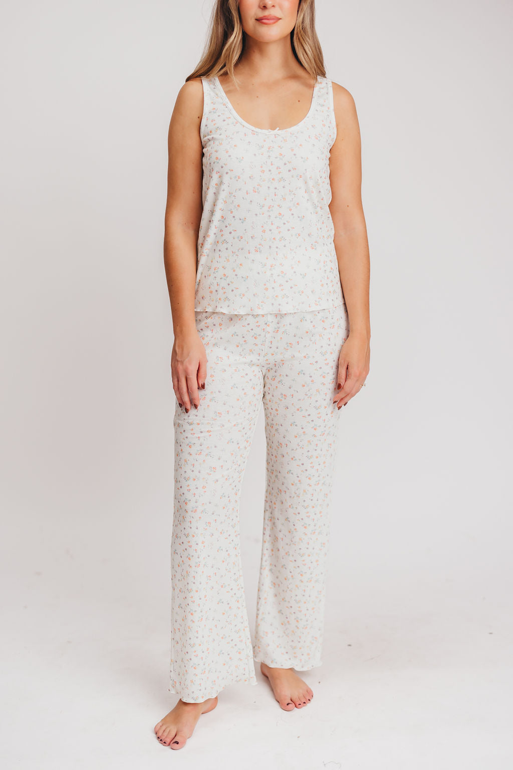 The Allison Pajama Set in Orange