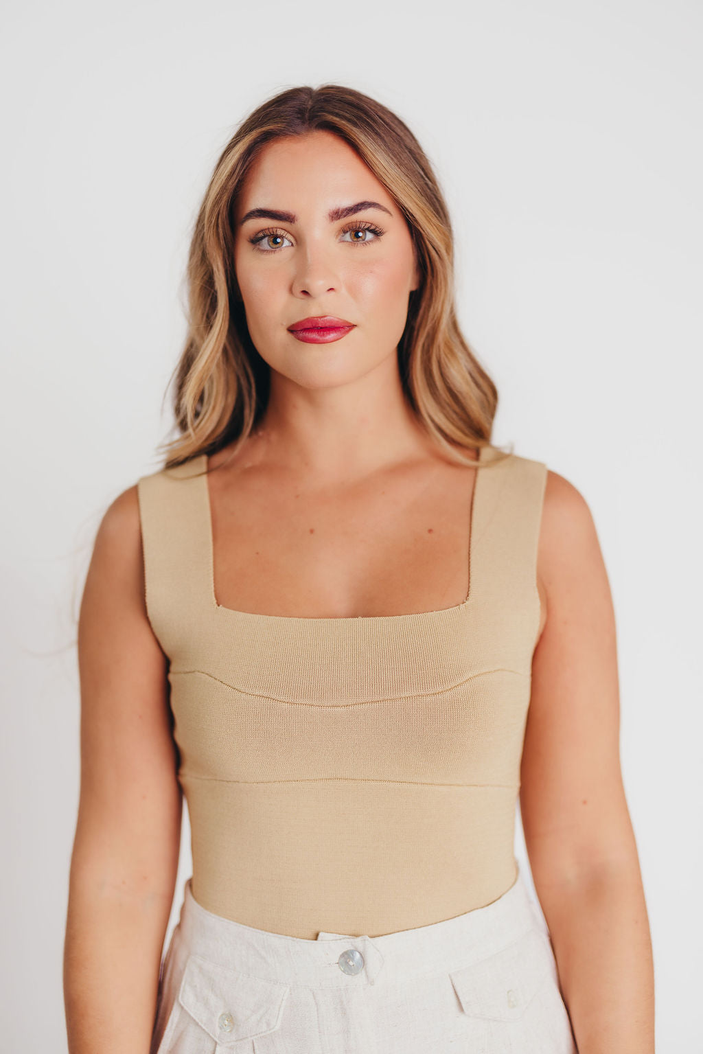 Audri Brami Top in Taupe