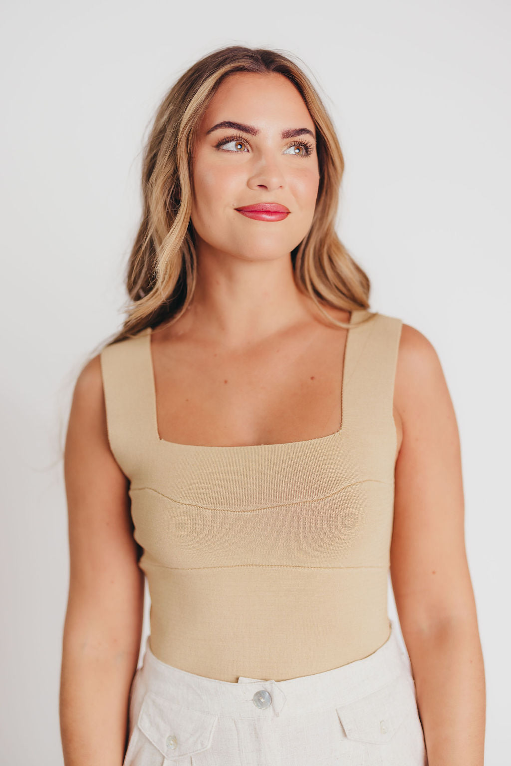 Audri Brami Top in Taupe