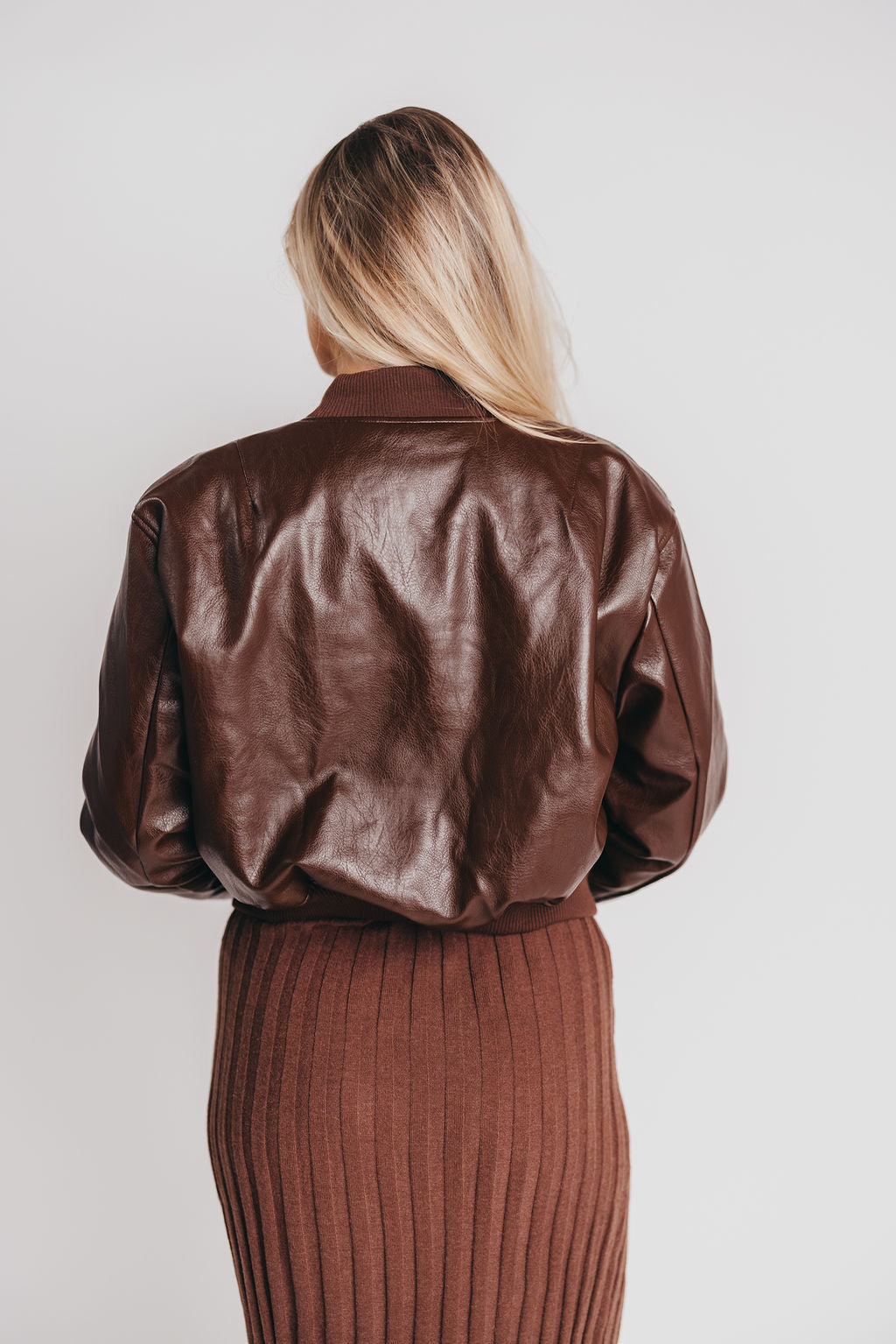 Avianna Faux Leather Jacket from ASTR in Brown