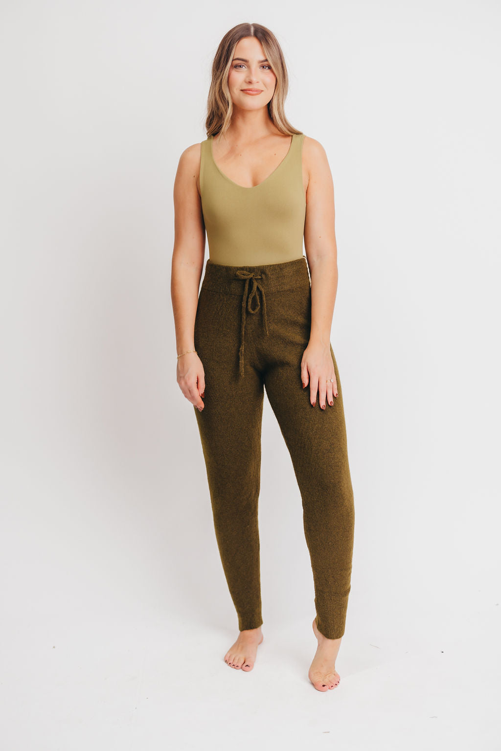 Yours Truly Bodysuit in Burnt Olive