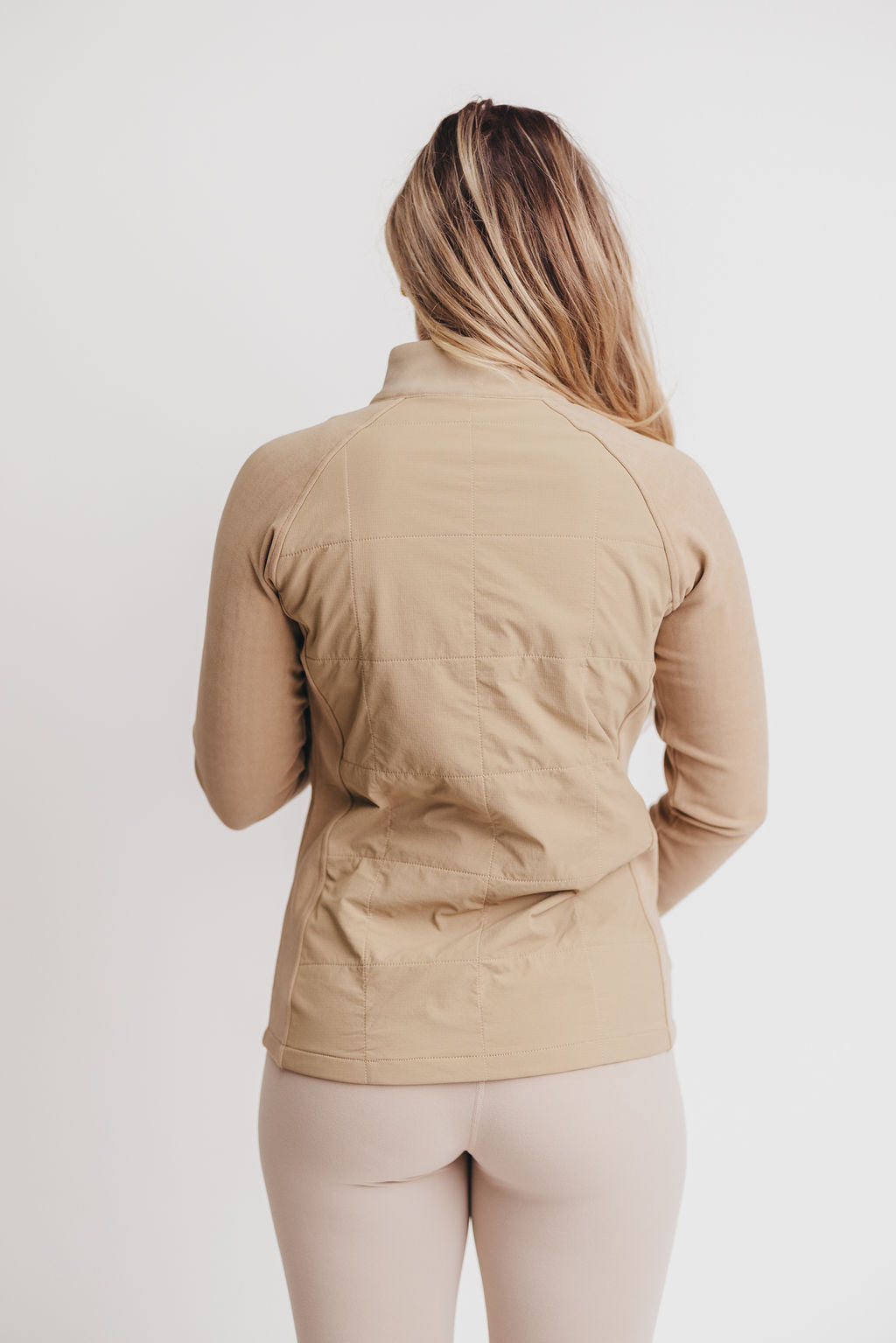 Rhett Hybrid Fleece Jacket in Khaki