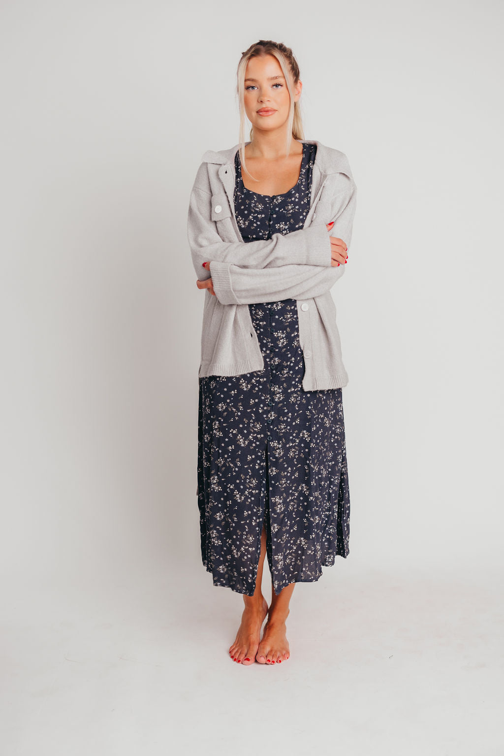 Doe Coat in Heather Grey