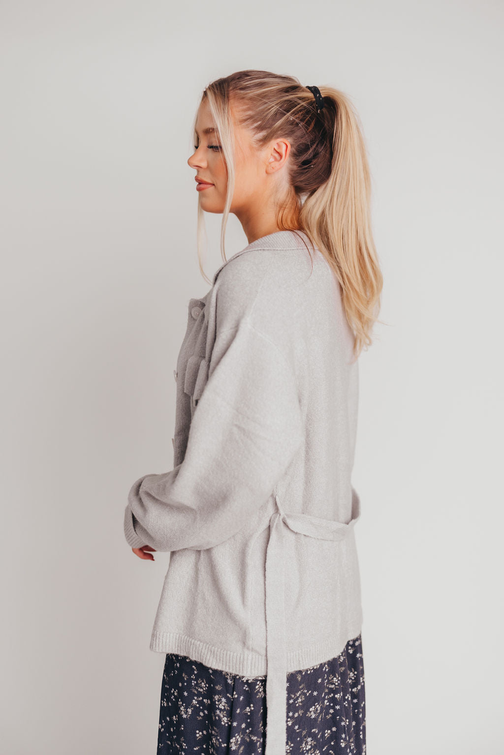 Doe Coat in Heather Grey