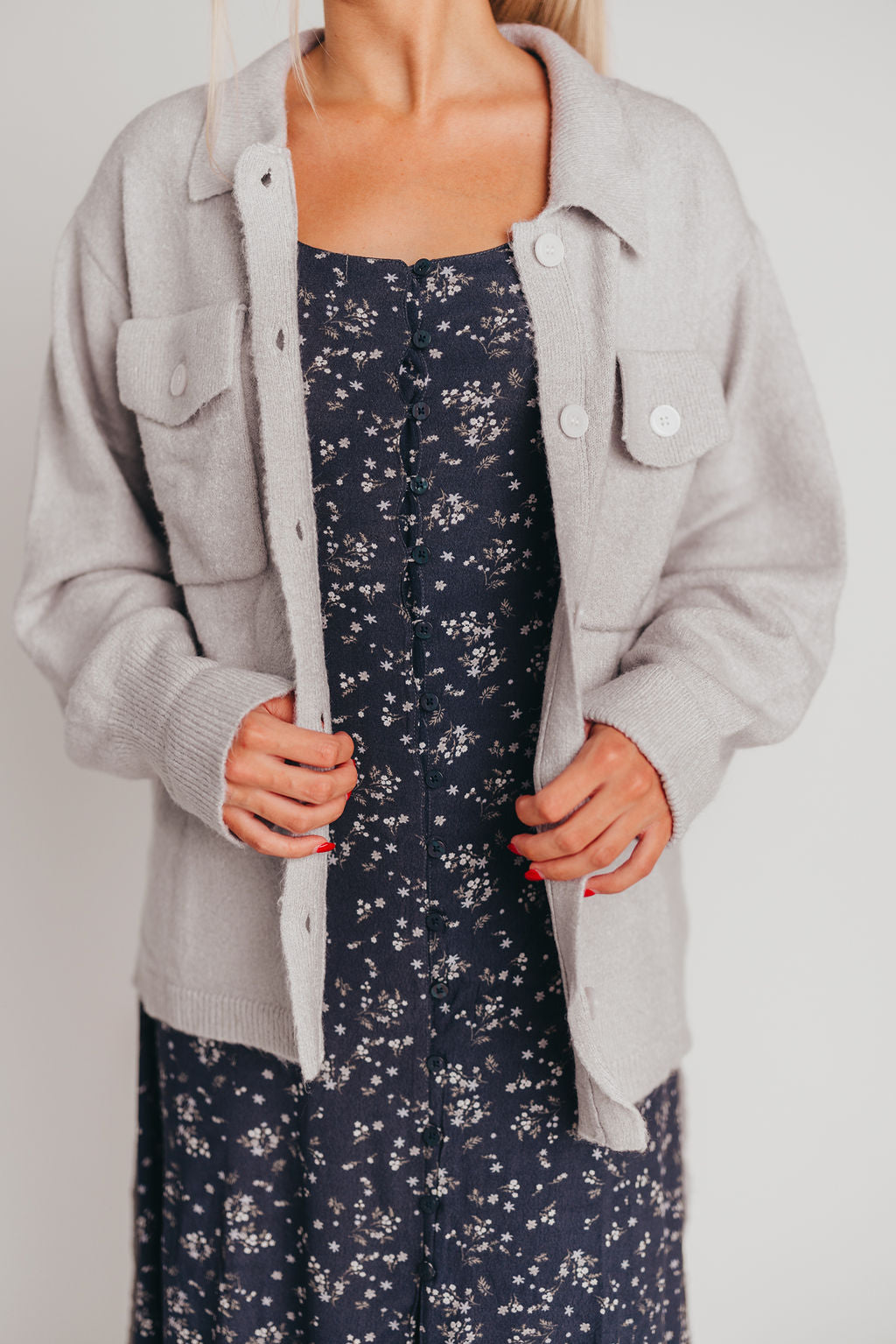 Doe Coat in Heather Grey
