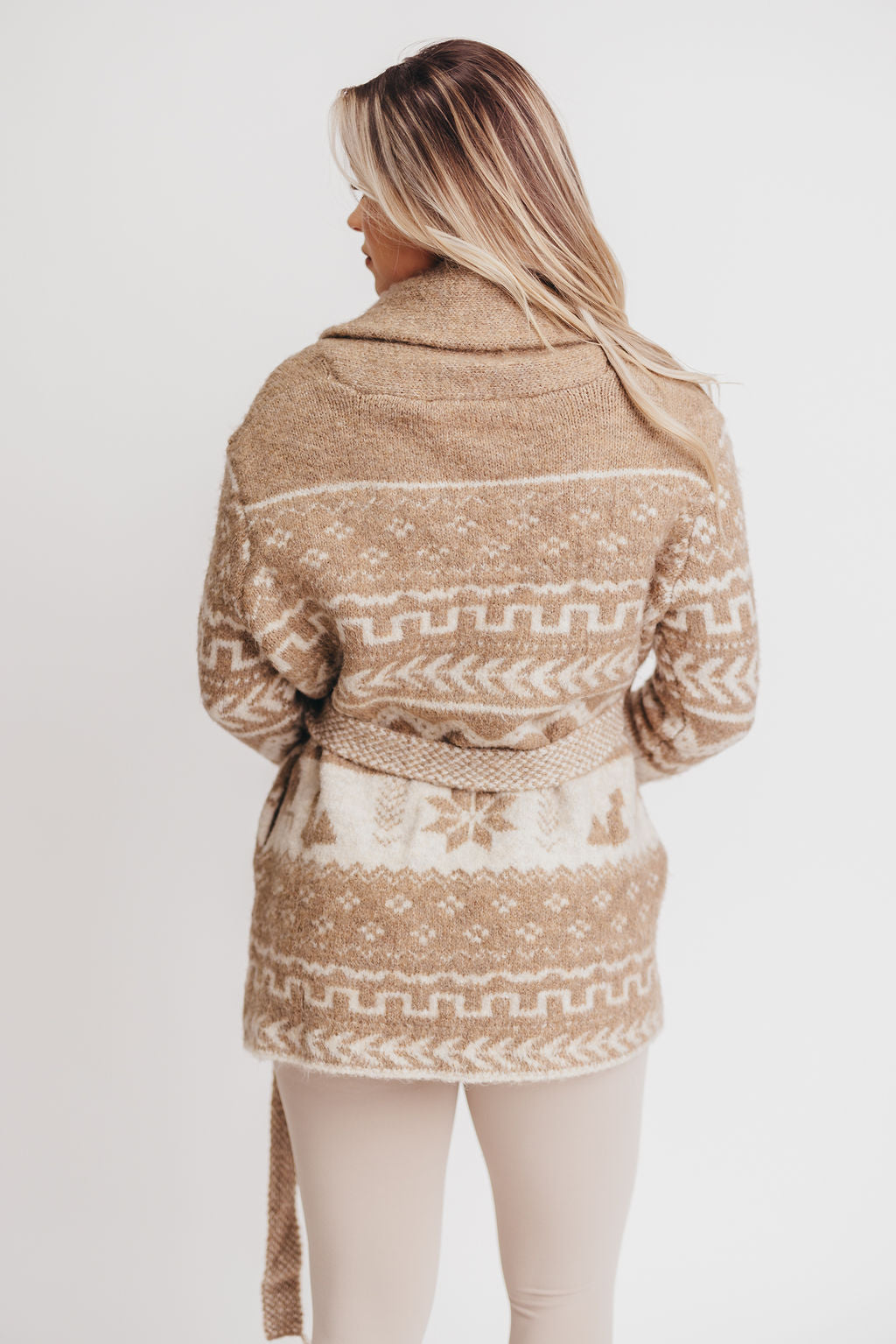 Felix Sweater Cover-Up Cardigan in Beige