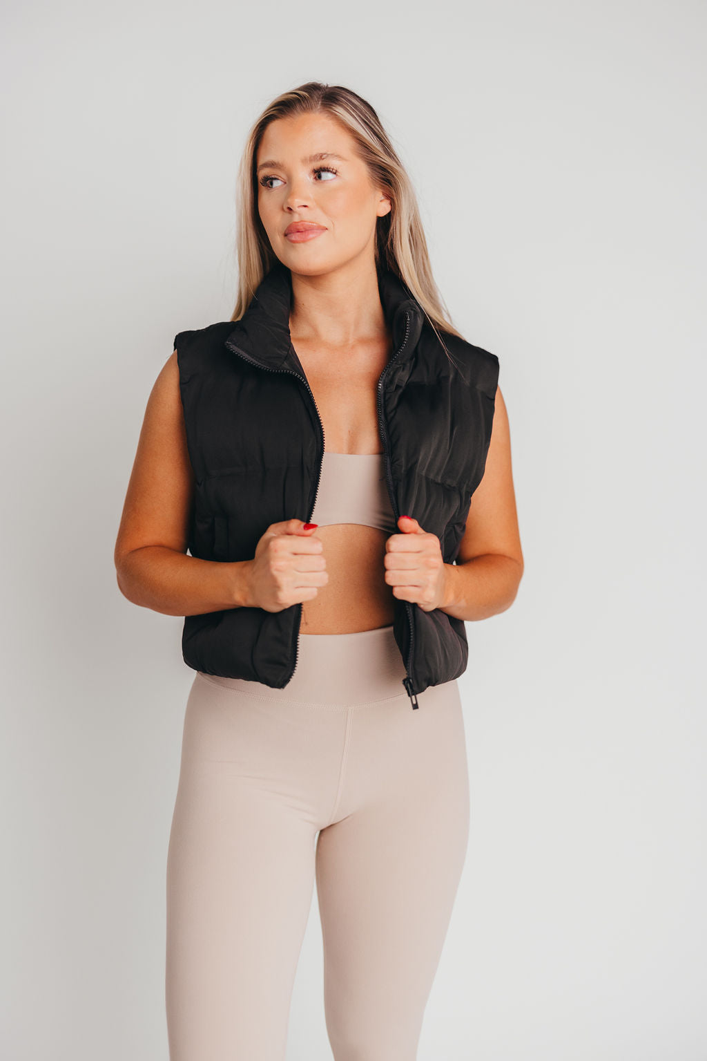 The Issey Vest in Black