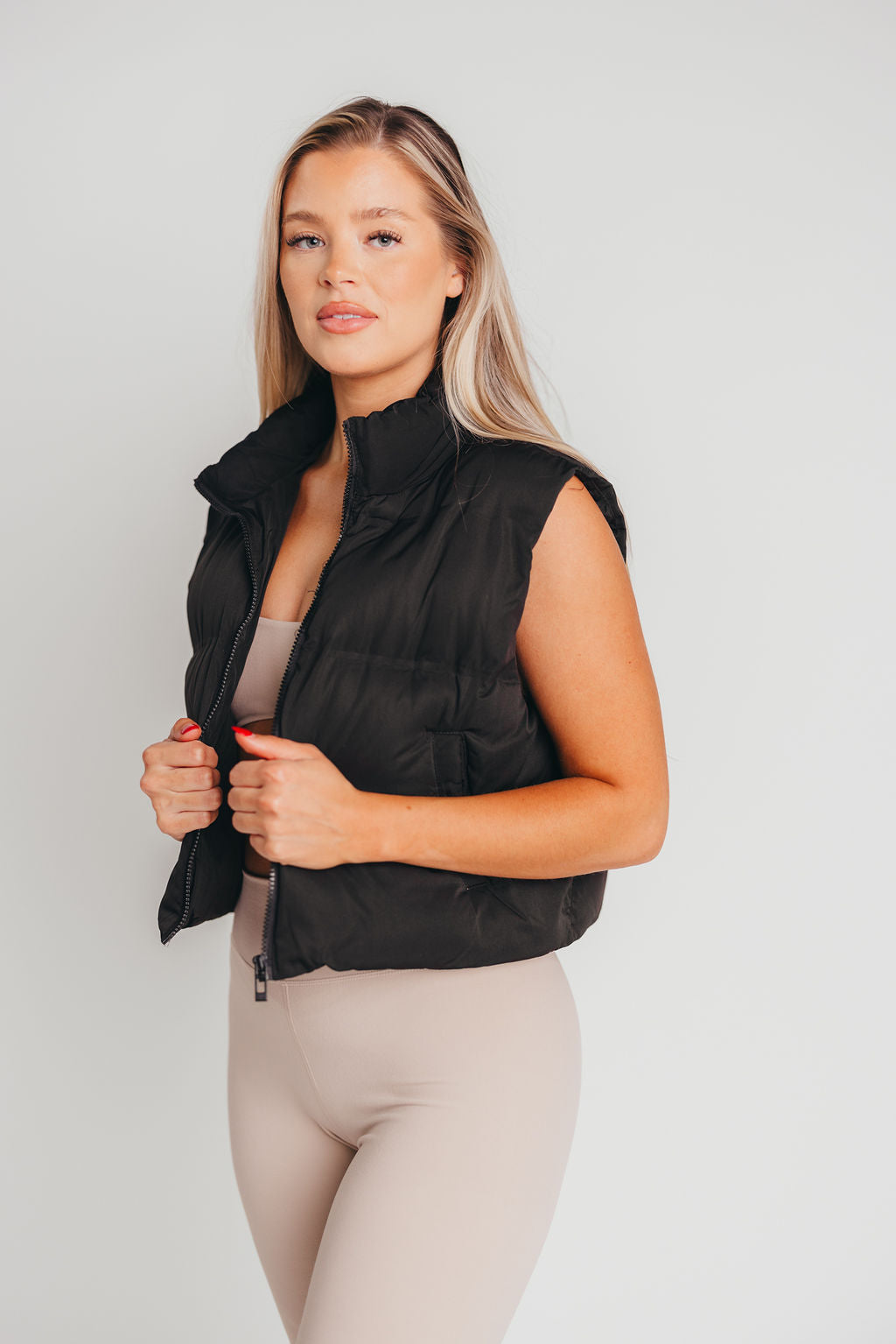 The Issey Vest in Black
