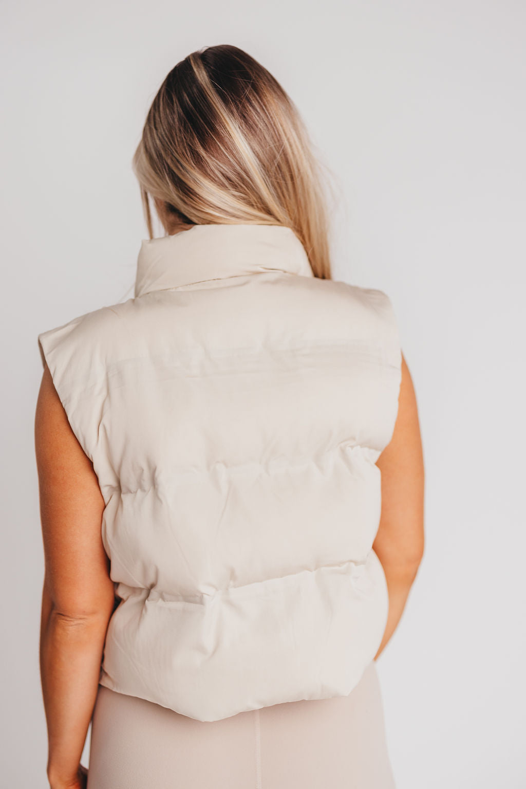 The Issey Vest in Cream