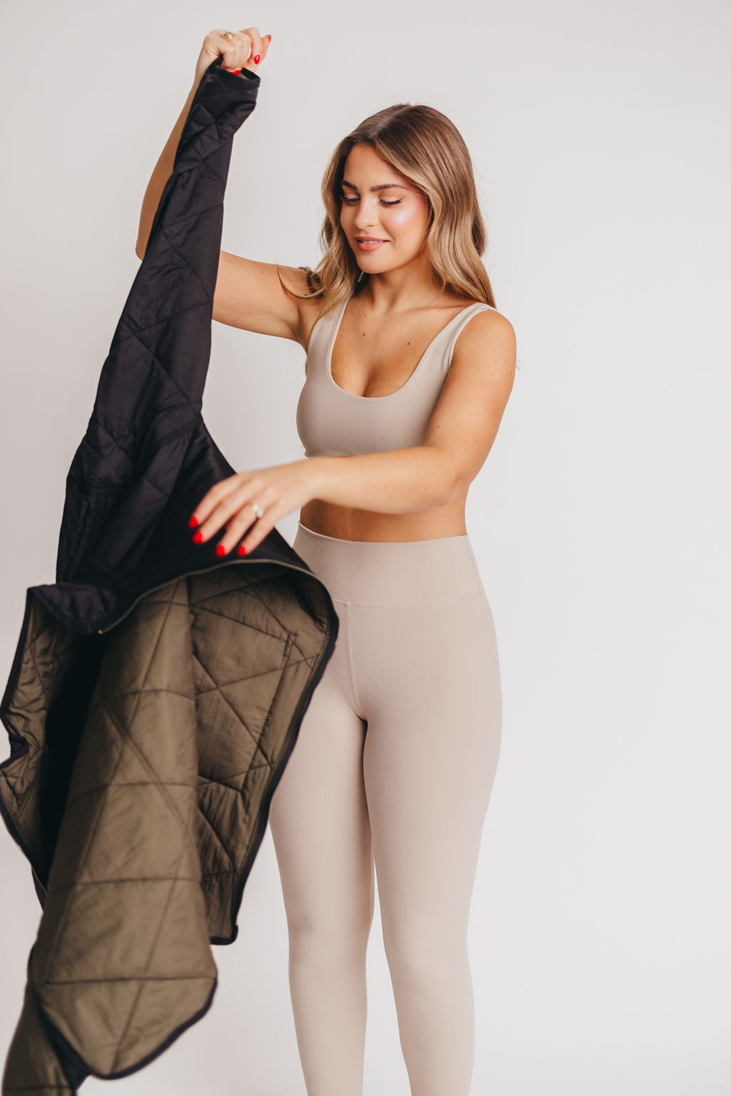Pixie Reversible Jacket in Black Olive