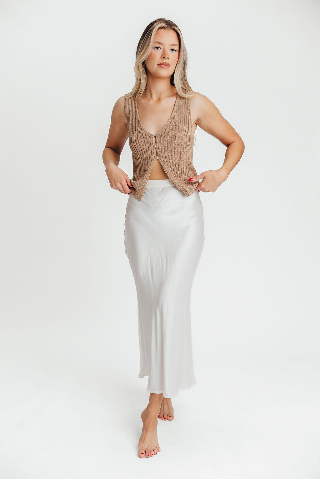 Champagne Maxi Skirt