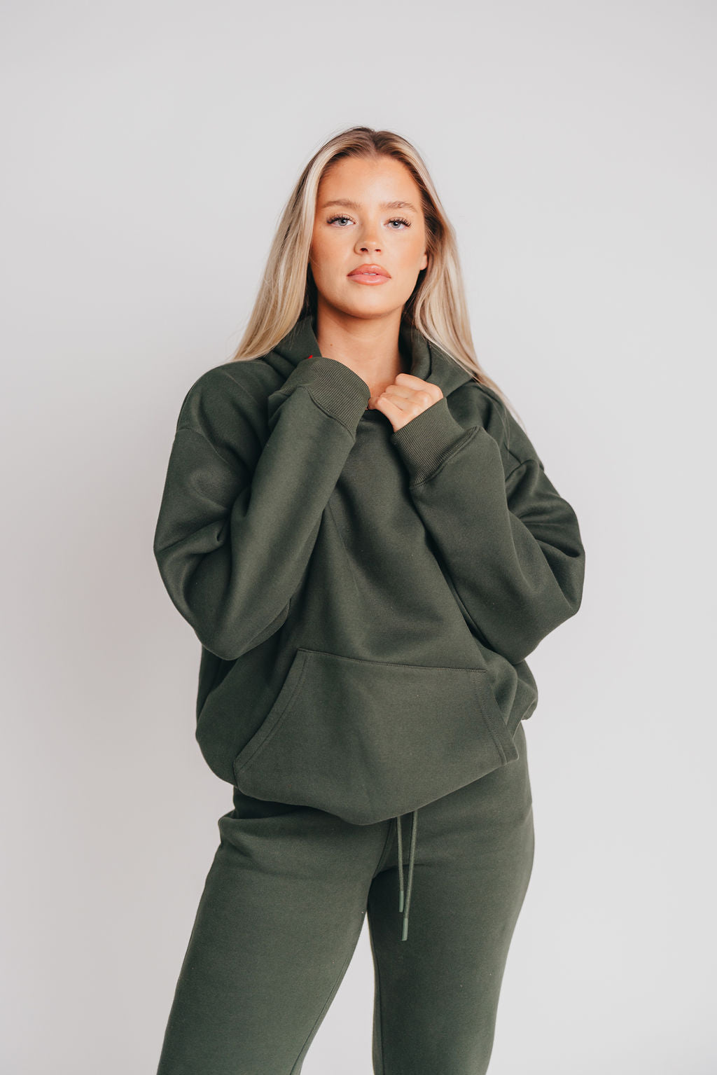 Soft and Cozy Oversized Hoodie in Hunter Green