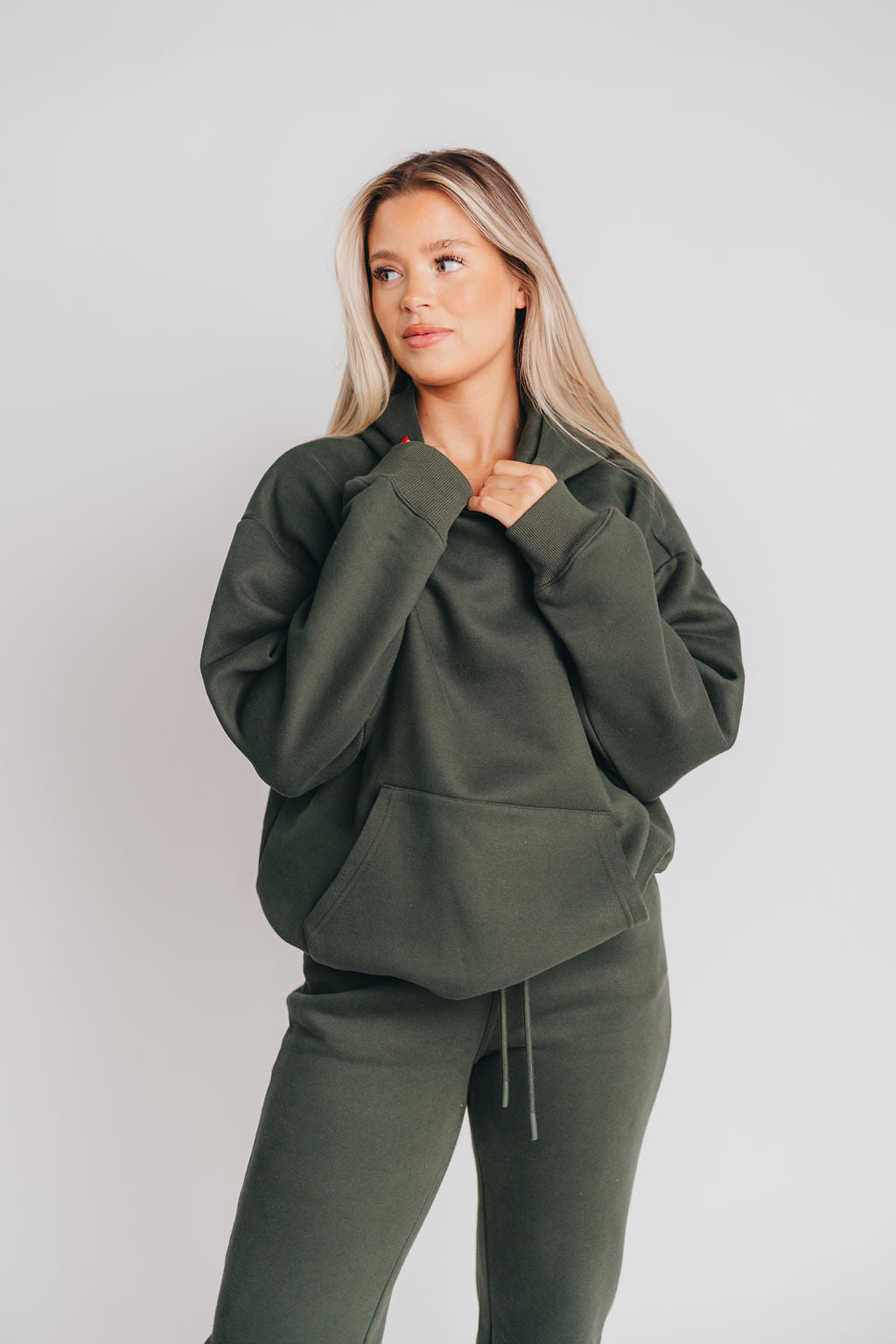 Soft and Cozy Oversized Hoodie in Hunter Green