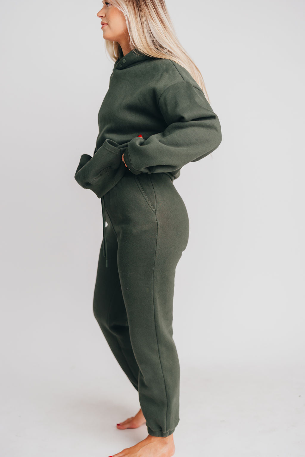 Soft and Cozy Oversized Hoodie in Hunter Green