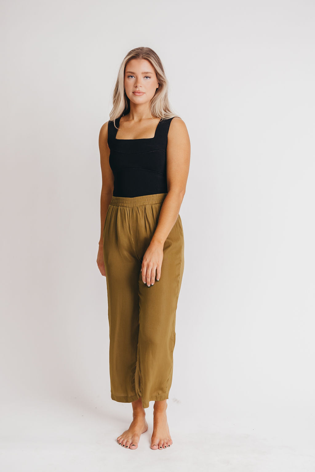Baylee Solid Satin Pants