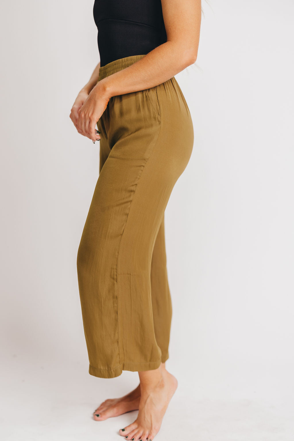 Baylee Solid Satin Pants