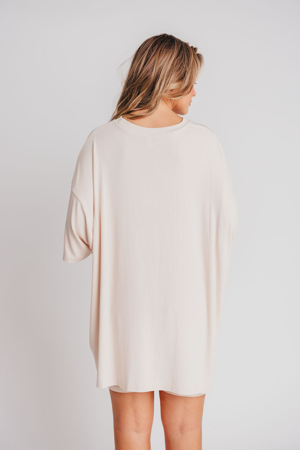 All Weekend Long Set - Short Sleeves - in Oatmeal