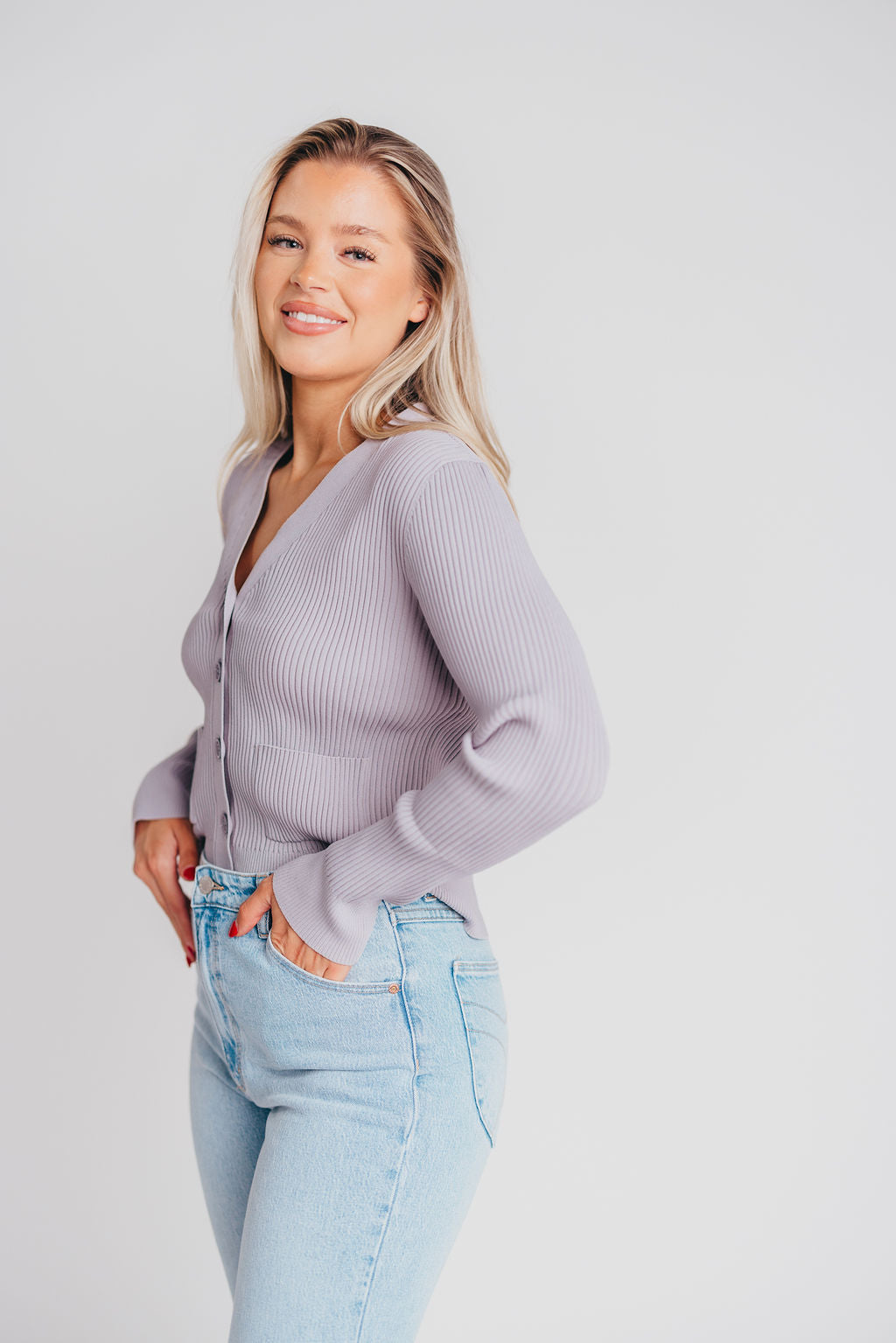 Noor Cardigan in Lilac