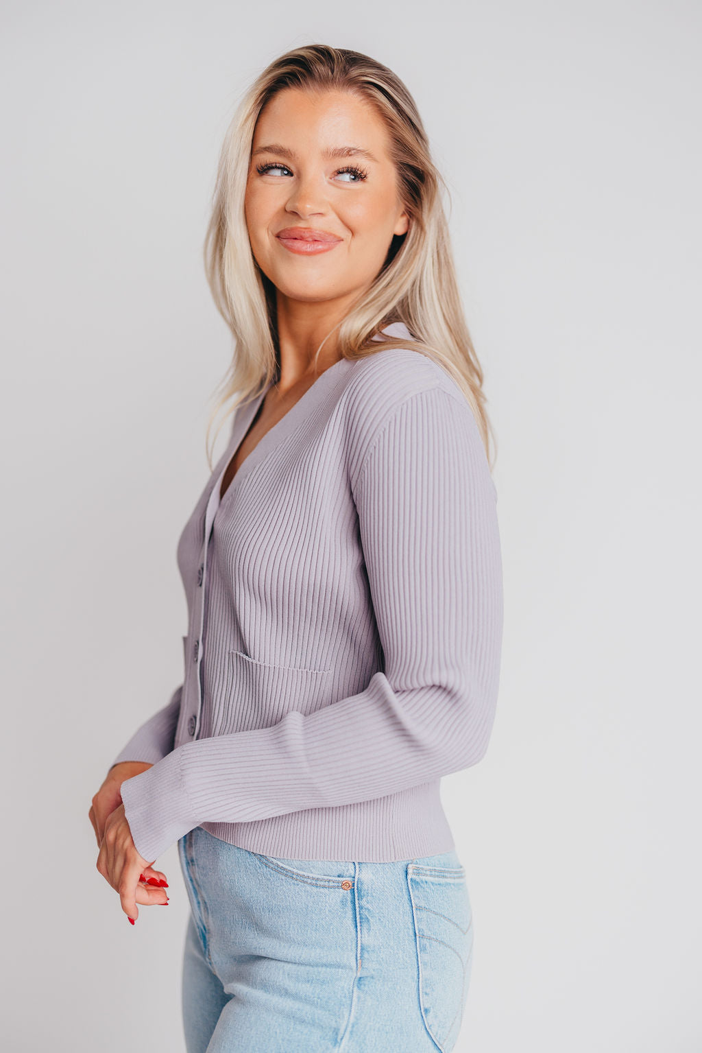Noor Cardigan in Lilac