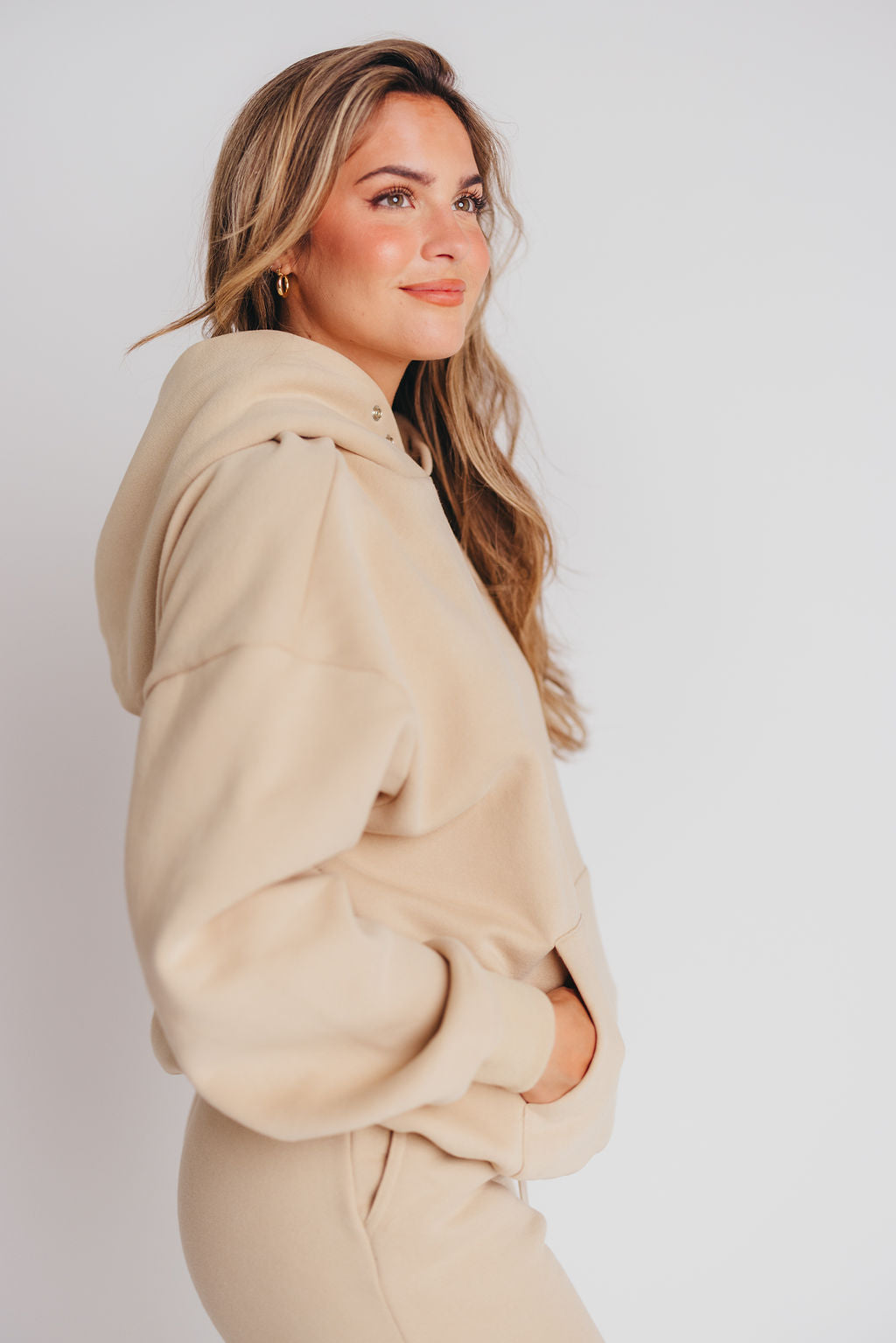 Soft and Cozy Oversized Hoodie in Taupe