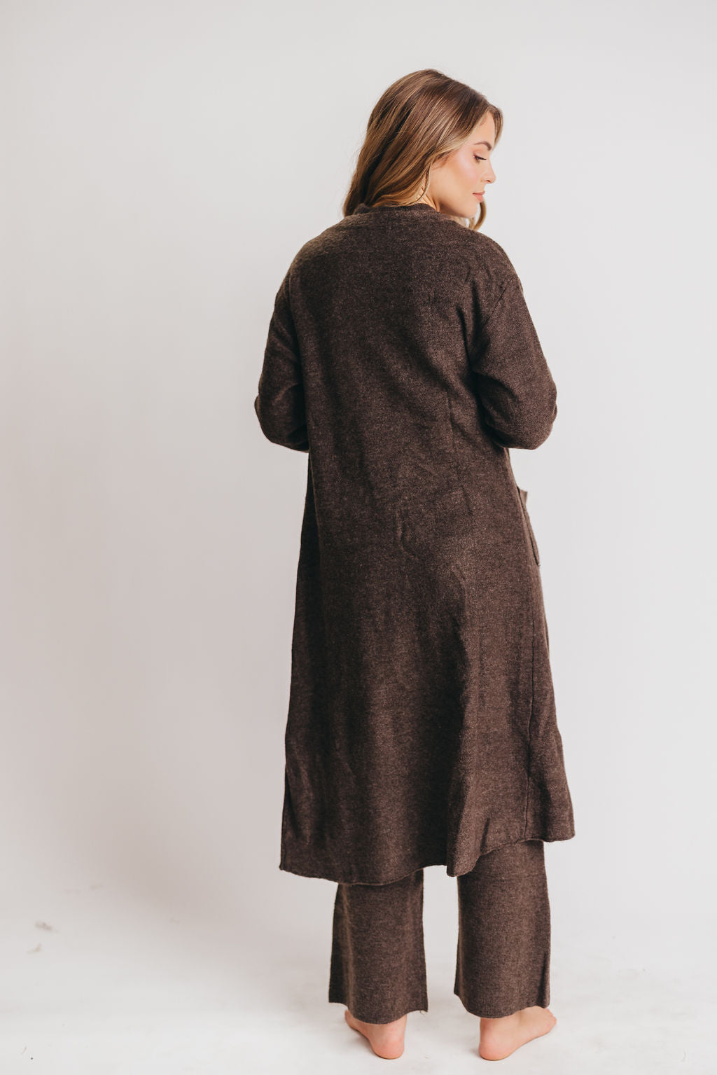Asher Duster Sweater Cardigan in Cacao
