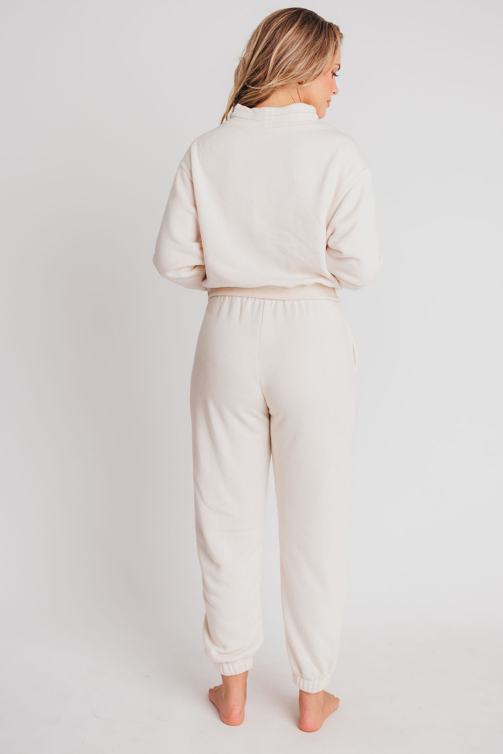 Paris Club Sweat Set in Cream