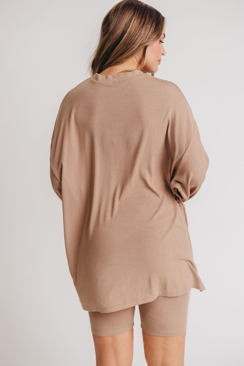 All Weekend Long Set - Long Sleeves - in Biscotti