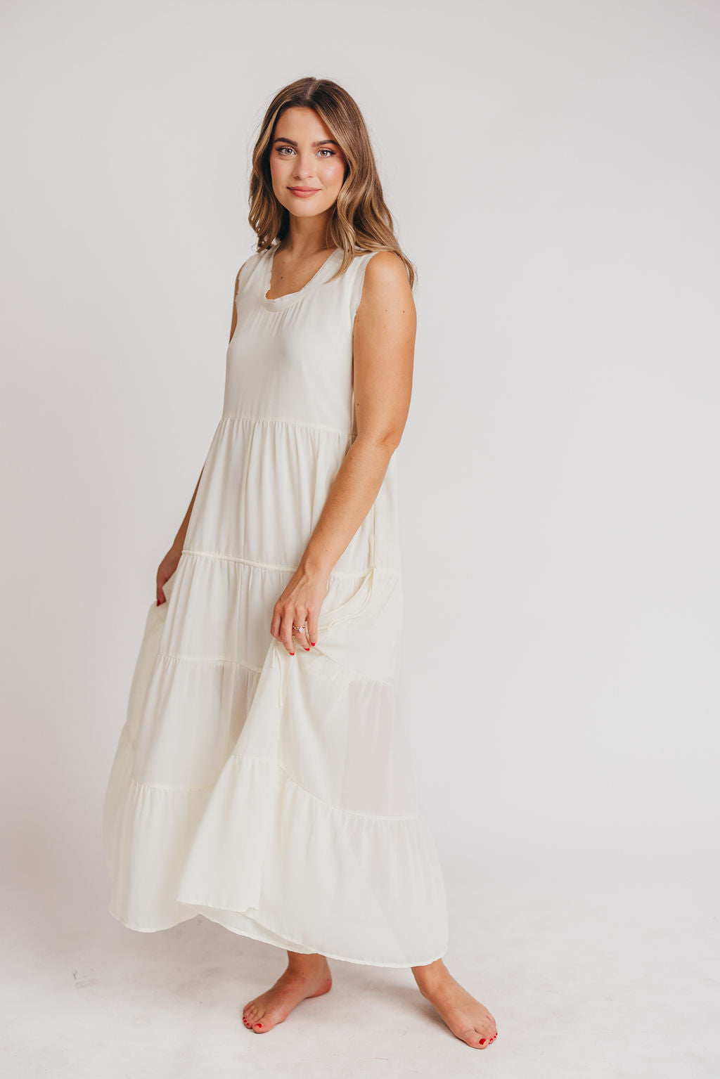 The Elias Dress in Cream